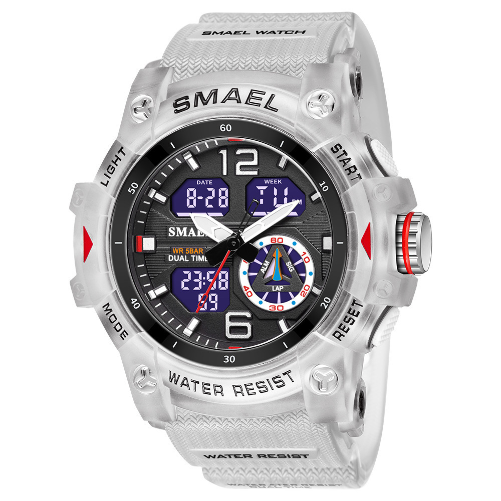 Mens Outdoor Transparent Watch With A Cool Dual-display Design - Image 4