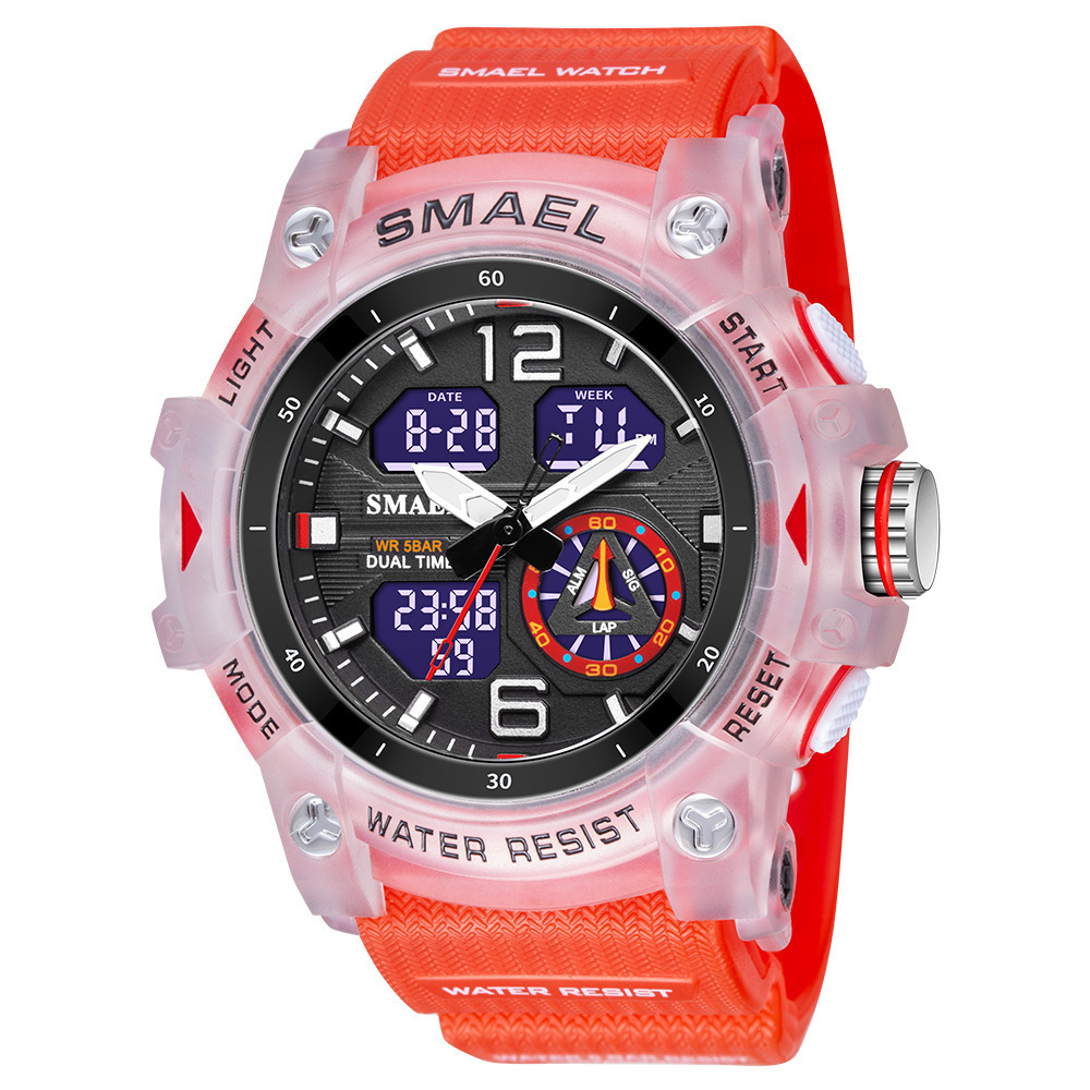Mens Outdoor Transparent Watch With A Cool Dual-display Design - Image 8